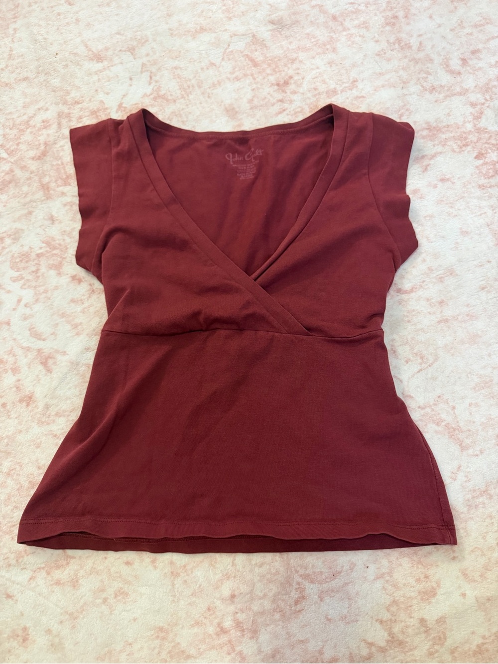 Brandy Melville Burgundy Amara V-Neck Camisole